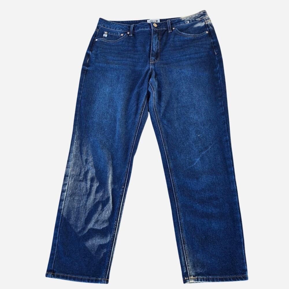 7 for All Mankind Straight Leg Jeans in Dark Wash Size 14